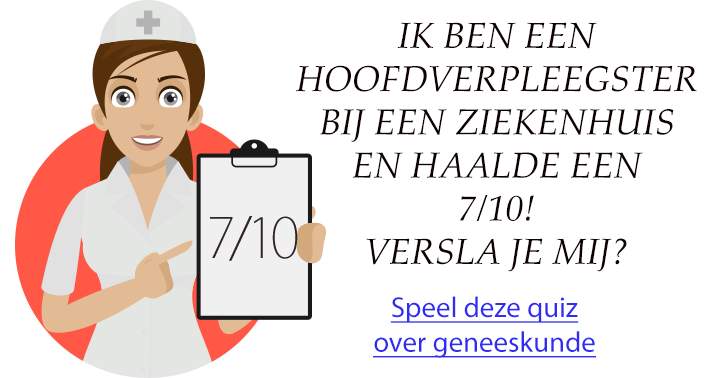 Banner for Versla jij ook deze hoofdverpleegster?