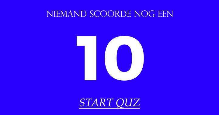 Banner for Niemand scoorde nog een 10!