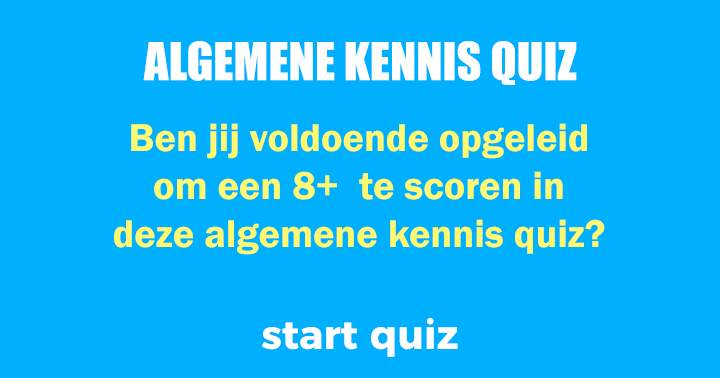 Banner for Algemene kennis quiz