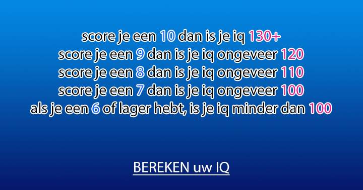 Banner for Heb jij ook een IQ van 130, of zelfs hoger?