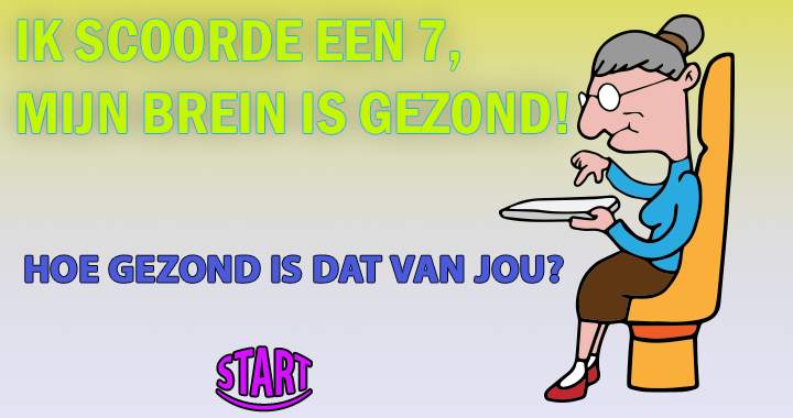 Banner for Test de conditie van je brein, bij een 7 of hoger is het gezond!