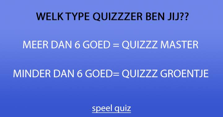 Banner for Laat zien dat je een Quizzzmaster bent!