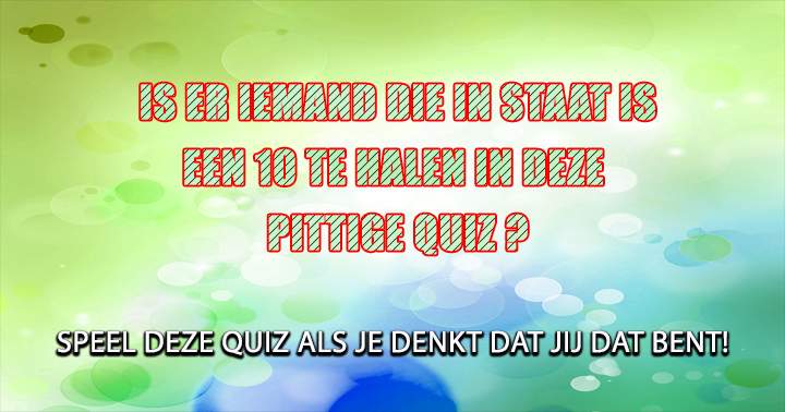 Banner for Ben jij degene die een 10 haalt?