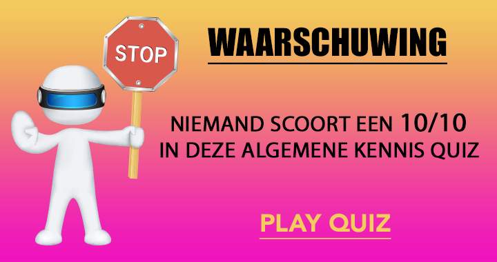 Banner for Een 10/10 scoren is bijna niet mogelijk!