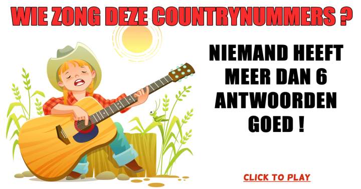 Wie zong deze countrynummers? Echt een quiz voor kenners!