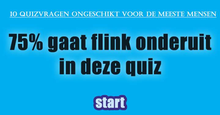 Algemene kennis quiz