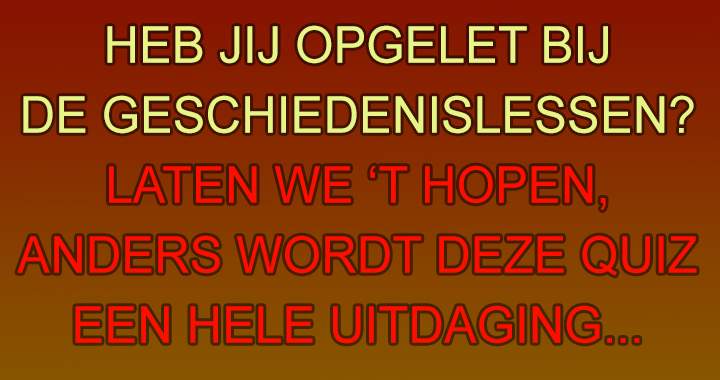 Banner for Niet opgelet? Niet aan deze quiz beginnen..