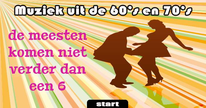 Banner for 60's en 70's Muziek Quiz. Herinner jij je deze liedjes nog?