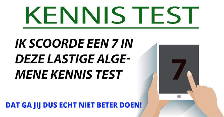 Banner for Kennis Test